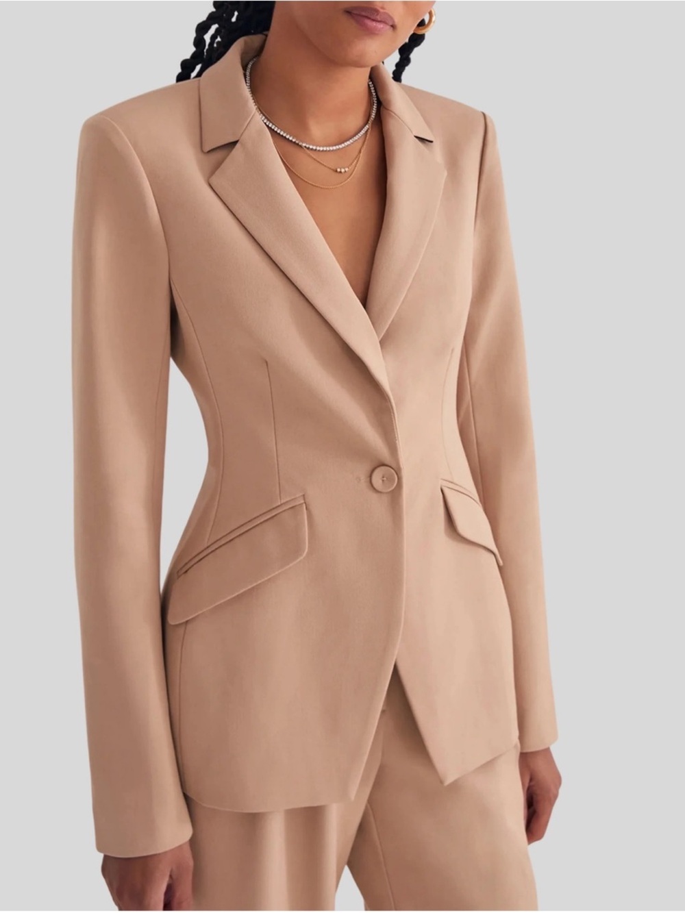 Favorite Daughter The Favorite Blazer in Beige